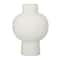 CosmoLiving by Cosmopolitan White Ceramic Modern Vase, 8" x 12"